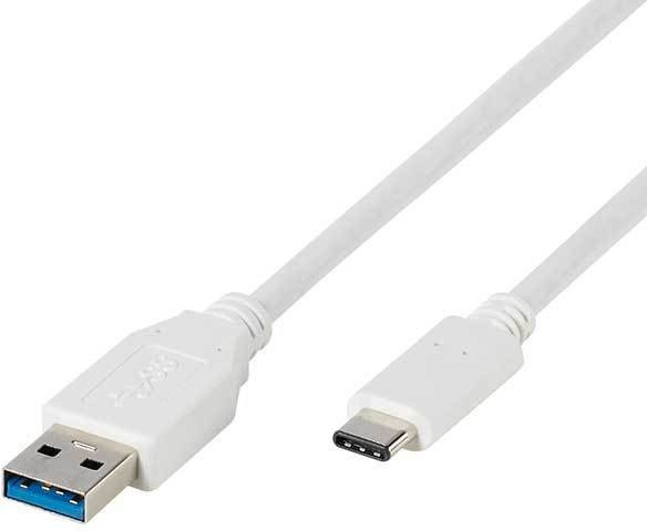 Vivanco USB Type-C auf USB 3.1 Type-A Kabel in Weiß, 1m - Bild 1