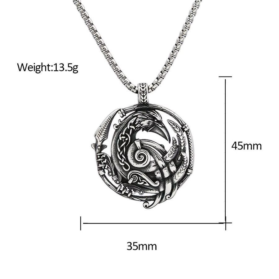 Anhänger Odin Raben, Edelstahl, Unisex - Bild 4