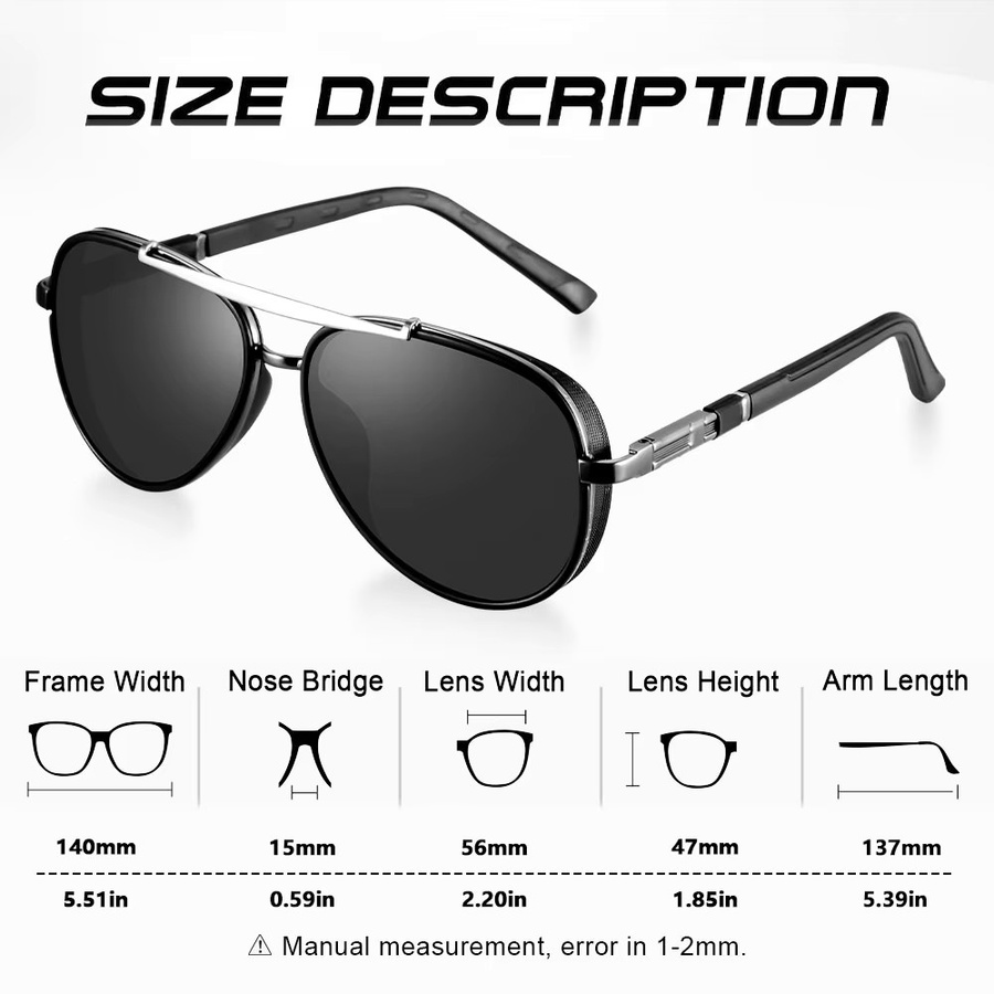 CRIXALIS Sonnenbrille Aviator, Metall, braun, polarisiert, Herren - Bild 4