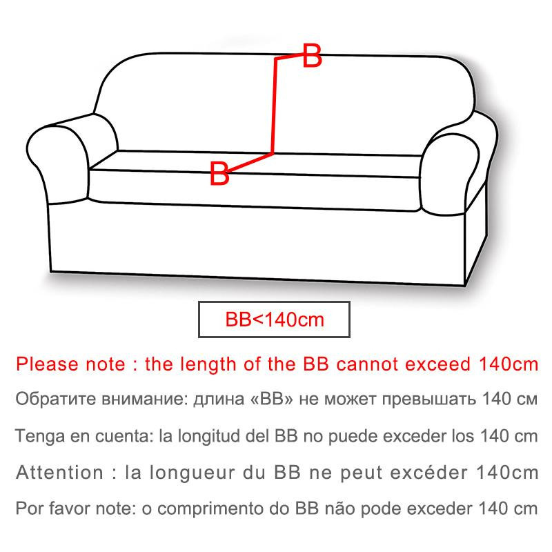 Leorate Elastischer Sofabezug aus Samtstoff für 1-4 Sitzer und L-Form Sesselsofas - Bild 2