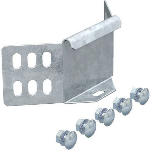 OBO Bettermann Befestigungswinkel 6042910 aus Metall in Silber, 5 Stück - Bild 1