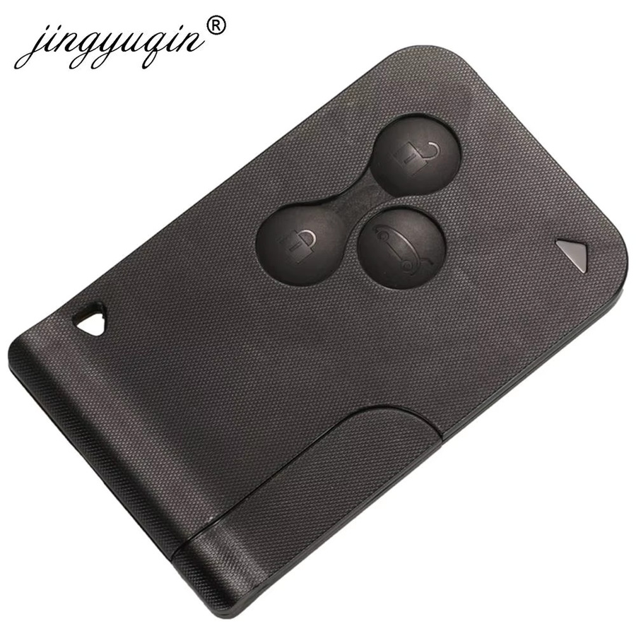 Jingyuqin 10er Set Auto Schlüssel Gehäuse für Renault Megane 2 3 Scenic Fob 3 Tasten Fernbedienung Smart Key Ersatzhülle in Schwarz - Bild 3