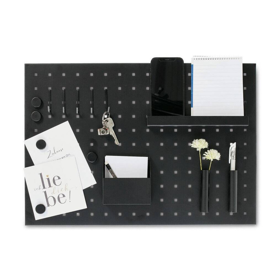 Zeller Memoboard aus Metall mit Utensilien in Schwarz B: 50 cm, H: 35 cm, T: 1,5 cm - Bild 4