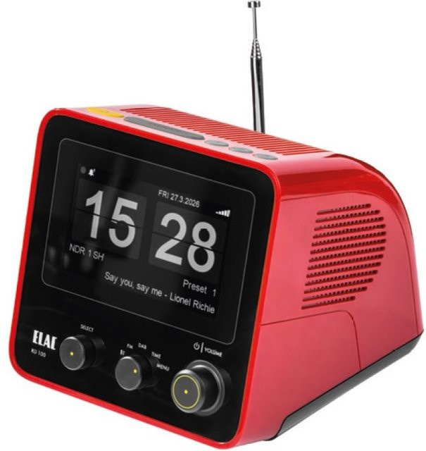 RD 100 DAB/DAB+ Uhrenradio in Rot - Bild 1