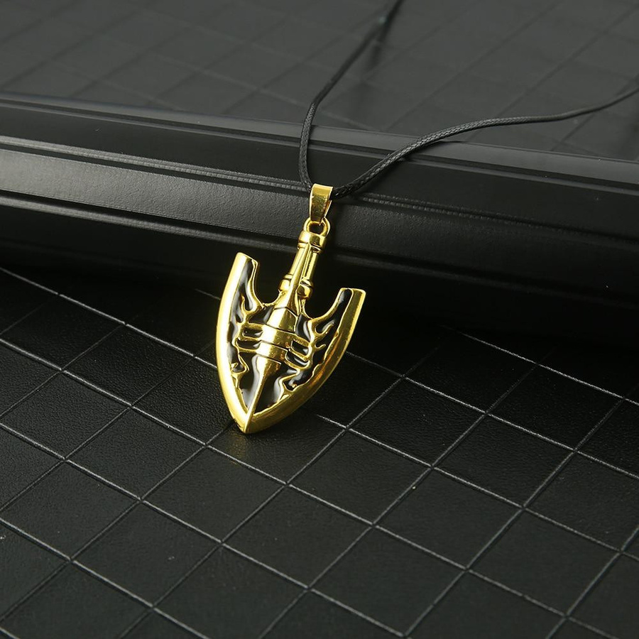 Nakahara Halskette, Pfeil Anhänger, Zinklegierung, Gold, Unisex - Bild 2