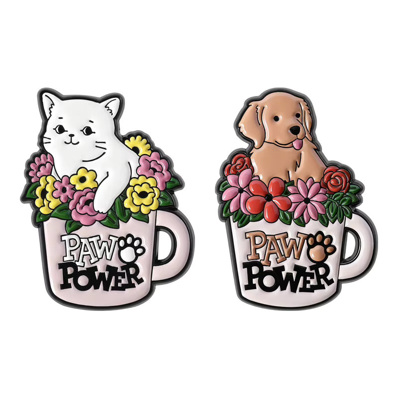 Paw Power Brosche Emaille, Bunt, Unisex - Bild 2