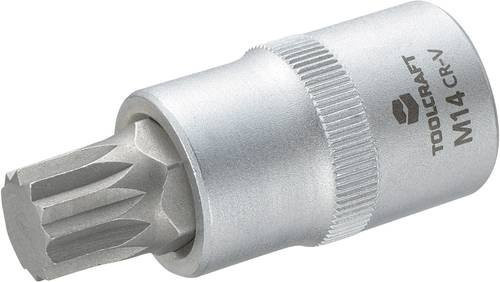 TOOLCRAFT Innen-Vielzahn XZN Steckschlüssel-Bit-Einsatz 14mm 1/2 Zoll in Silber - Bild 1