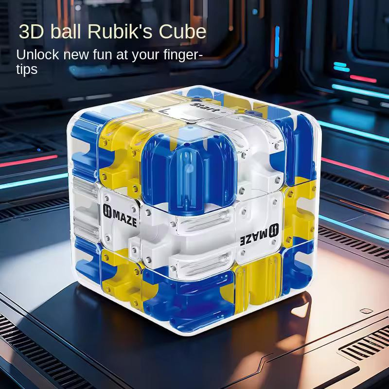 Yiran toy 3D Labyrinth Zauberwürfel Fidget Spielzeug ab 3–6 Jahren bunt / mehrfarbig - Bild 5