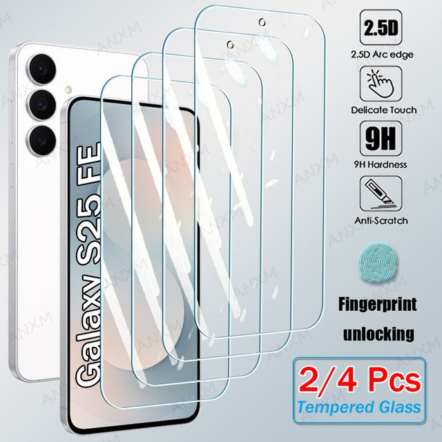 2/4er Set gehärtetes Glas Displayschutz für Samsung Galaxy S21 S22 S23 S24 S25 Plus Ultra FE sowie Z Fold 7 6 5 4 in Transparent - Bild 1
