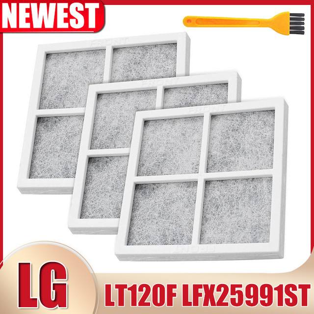 LG Ersatz Aktivkohlefilter LT120F Luftfilter für Kühlschrank und Gefrierschrank in Weiß - Bild 1