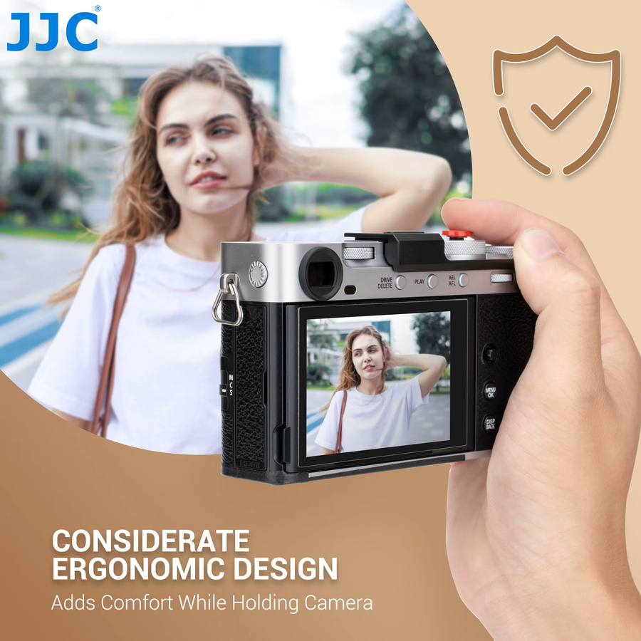 JJC Daumengriff für Fujifilm Fuji X-E5 mit Auslöseknopf und Blitzschuh-Daumenauflage - Bild 2
