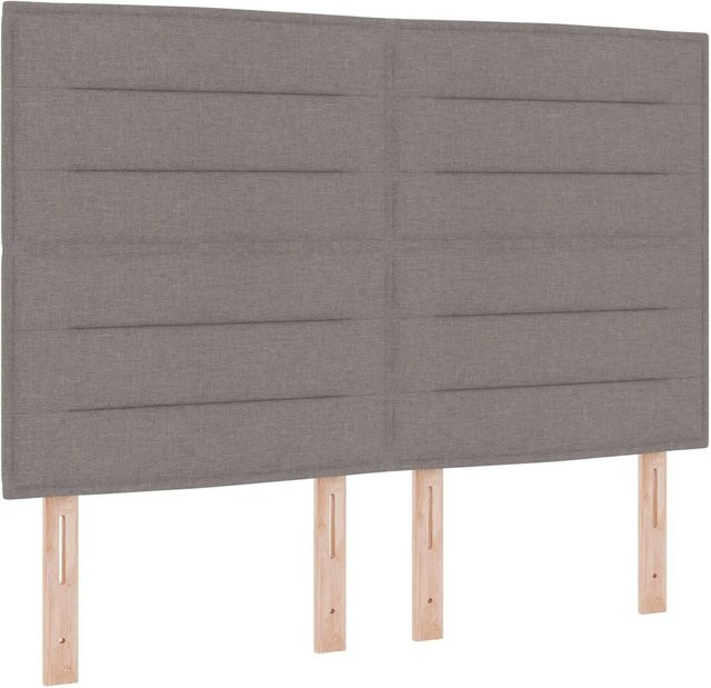 vidaXL LED Kopfteil mit integrierter LED-Beleuchtung in Taupe, Breite: 144 cm - Bild 1