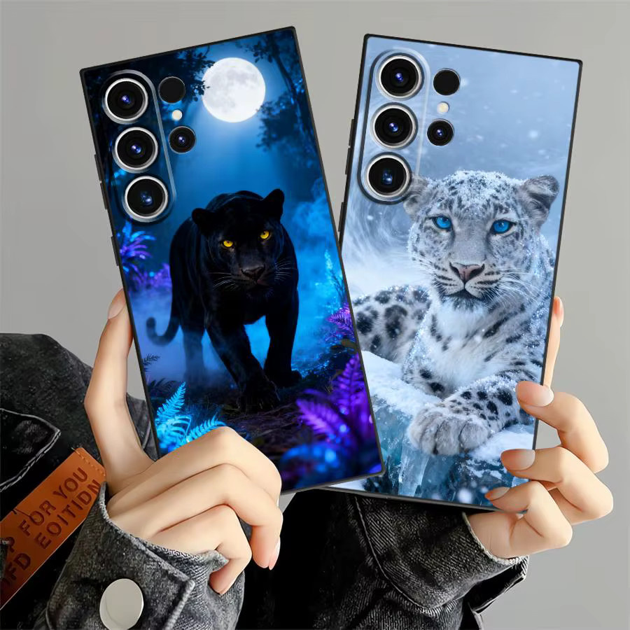 Handyhülle mit Tiger-Design für Samsung Galaxy S26 Ultra S25 S24 S23 S22 S21 S20 S10 S9 Note 20 FE Multicolor - Bild 1