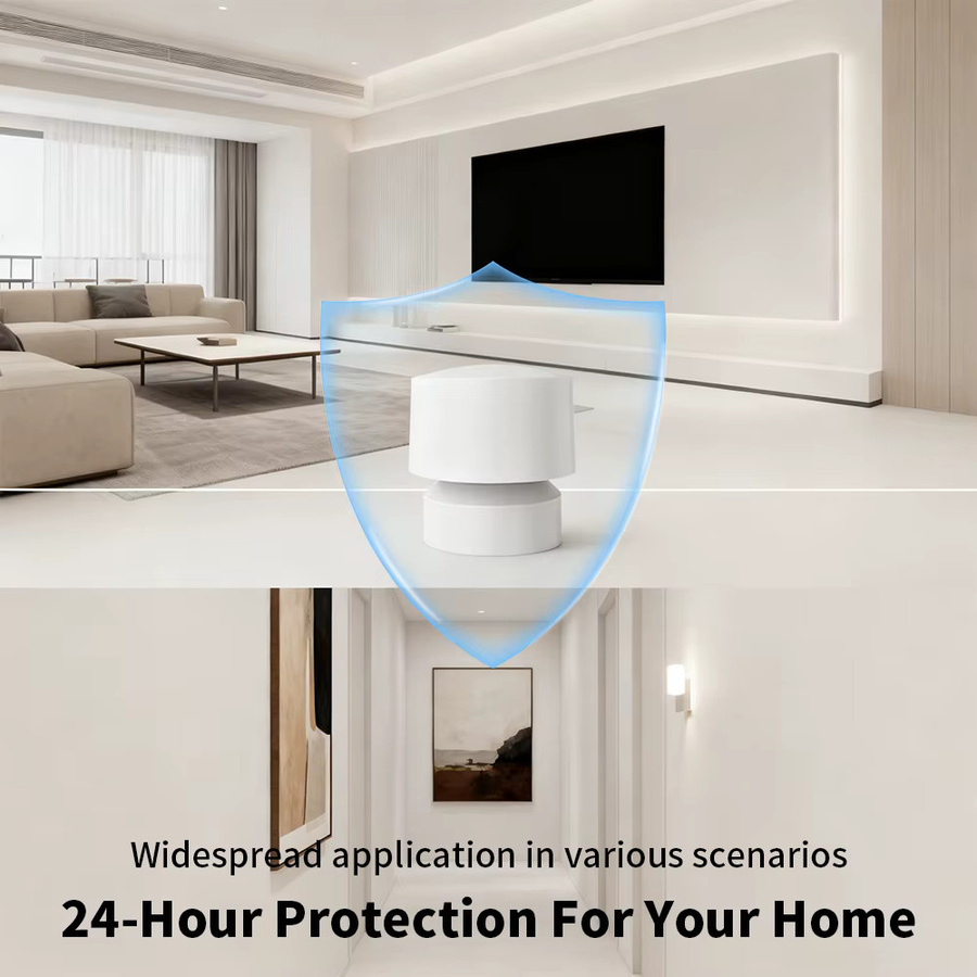 HIMOJO Intelligenter Präsenzsensor mit 24GHz mmWave Radar, WLAN, Weiß, kompatibel mit Tuya Zigbee, Smart Life und Google Alexa - Bild 3