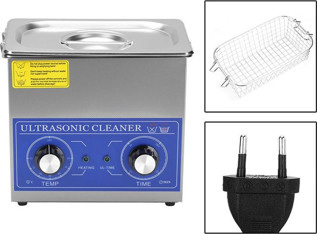 Aimo Mini Ultraschallreiniger mit mechanischem Timer und Heizfunktion, 3,2 l, 120 W, Grau - Bild 1