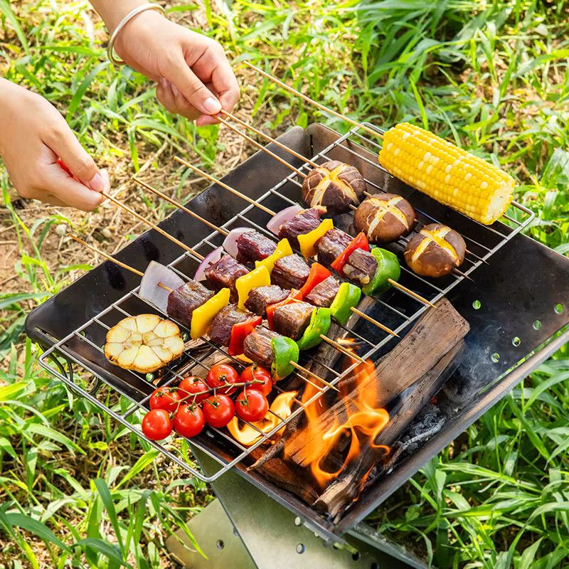 KEITH Grillnetz aus reinem Titan für Camping und Outdoor-Picknick - Bild 2