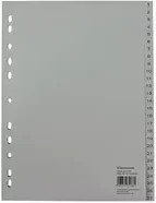 Soennecken Zahlenregister in Grau, Format A4, Breite: 22,5 cm, Höhe: 29,7 cm - Bild 1