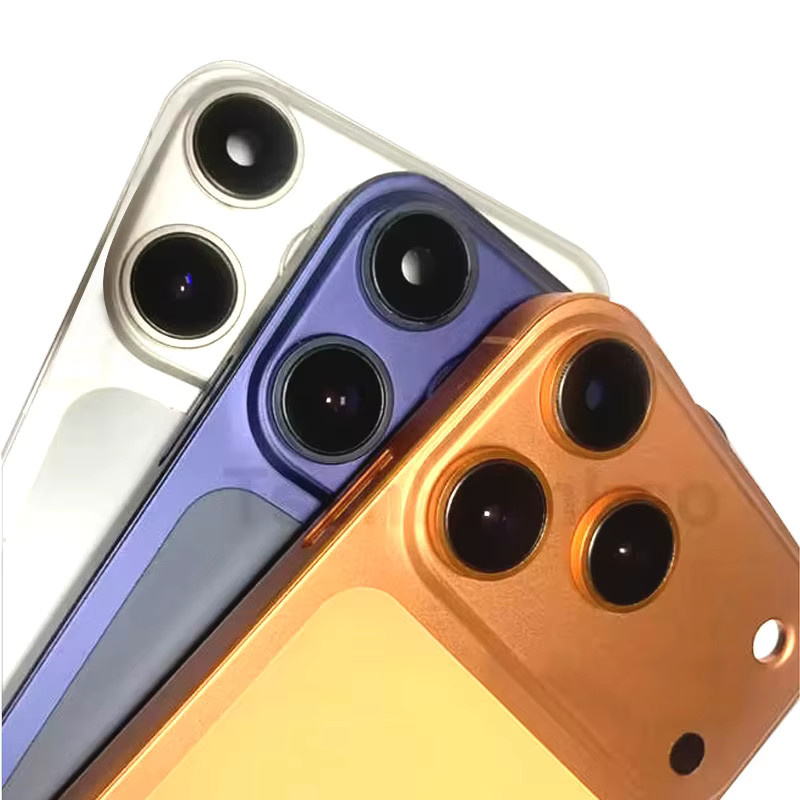 Diy-Gehäuse für Apple iPhone XR Chassis zur Umwandlung in 17Pro Backshell für die Modelle A1984, A2105, A2106, A2107 in Orange und Multicolour - Bild 2