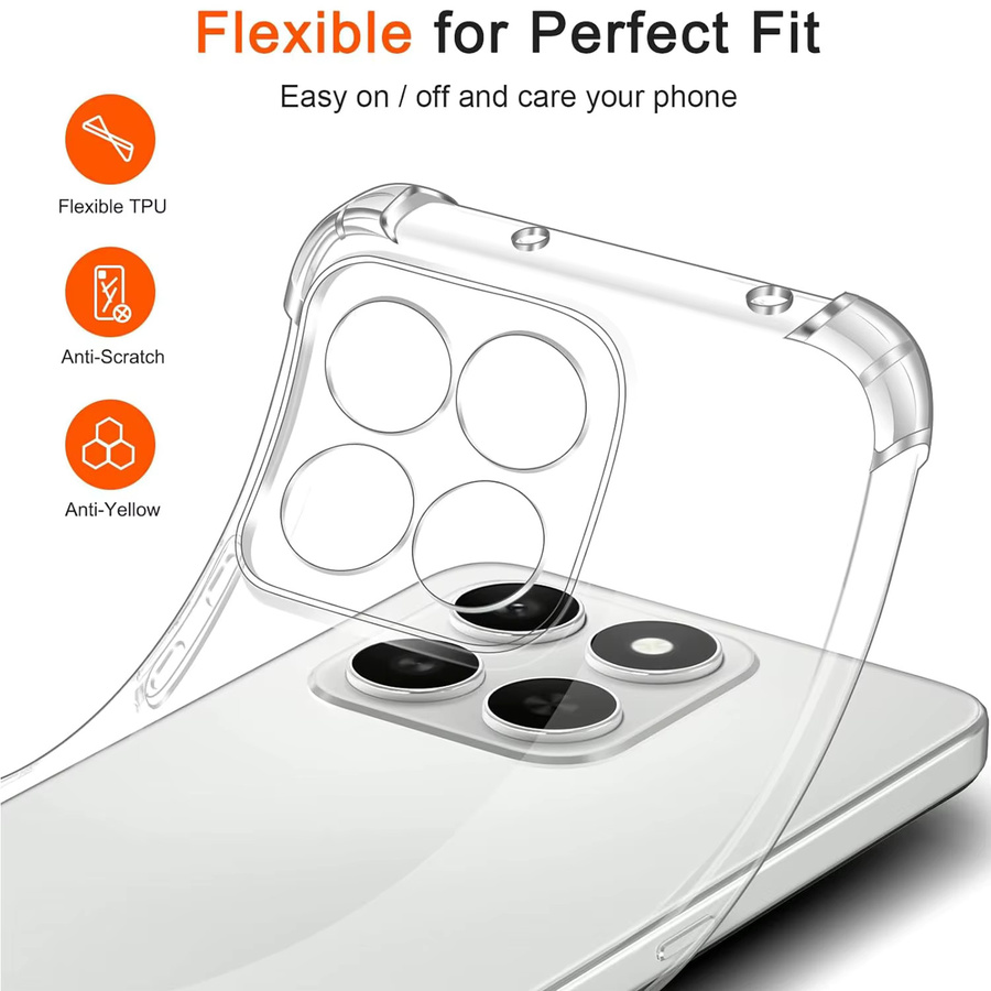 Stoßfeste transparente Schutzhülle für Xiaomi Mi Modelle (17 Pro Max, 15, 14, 13, 12, 11, 10) - Bild 3