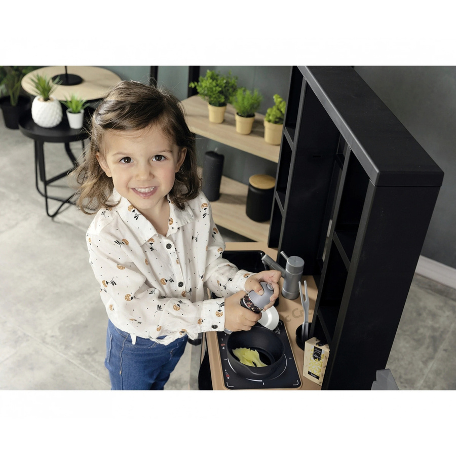 Smoby Kinderküche Loft Spielküche in Multicolour mit Soundeffekten B/T/H: 95,7 x 36,0 x 32,0 cm - Bild 1