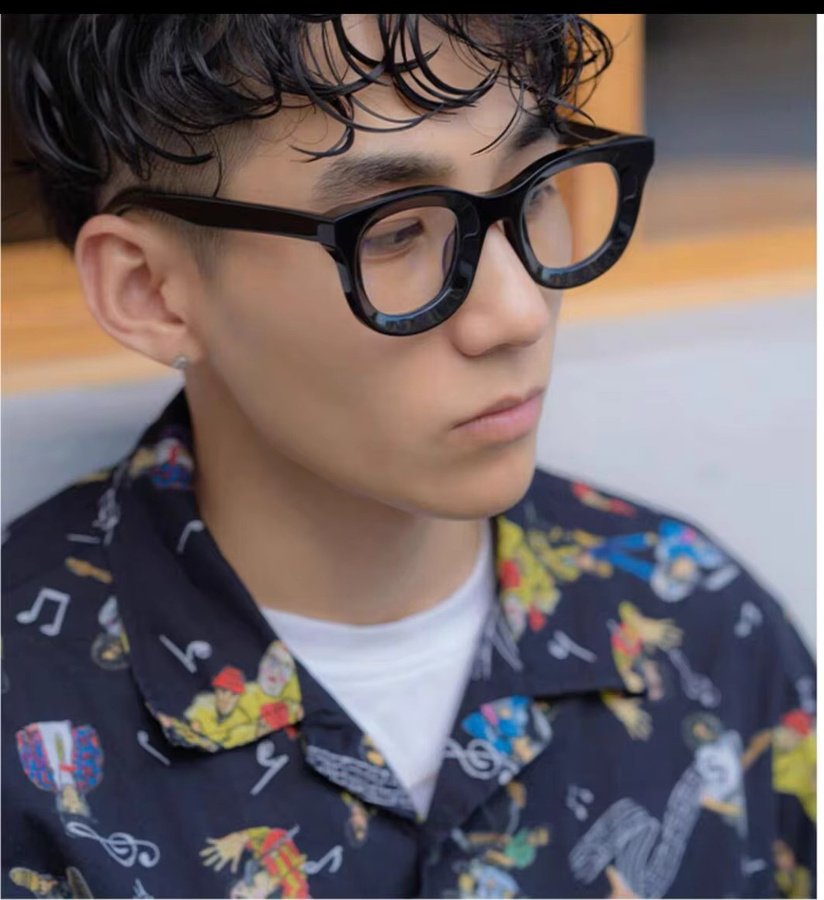 Ah-Mee Sonnenbrille, oval, Unisex, Vollrand, Kunststoff, schwarz - Bild 2