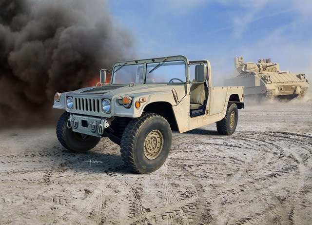 Revell HMMWV M1097A2, Fahrzeug, 1:35, Kunststoff, Grau - Bild 1