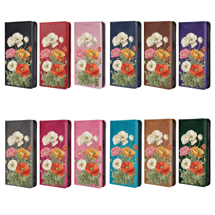 Xiaomi Brieftasche Magnetisches Flip-Lederetui mit Kartenfach für Poco M7 Pro M6 M5 M4 Pro M6 Plus M5S in Grün - Bild 4