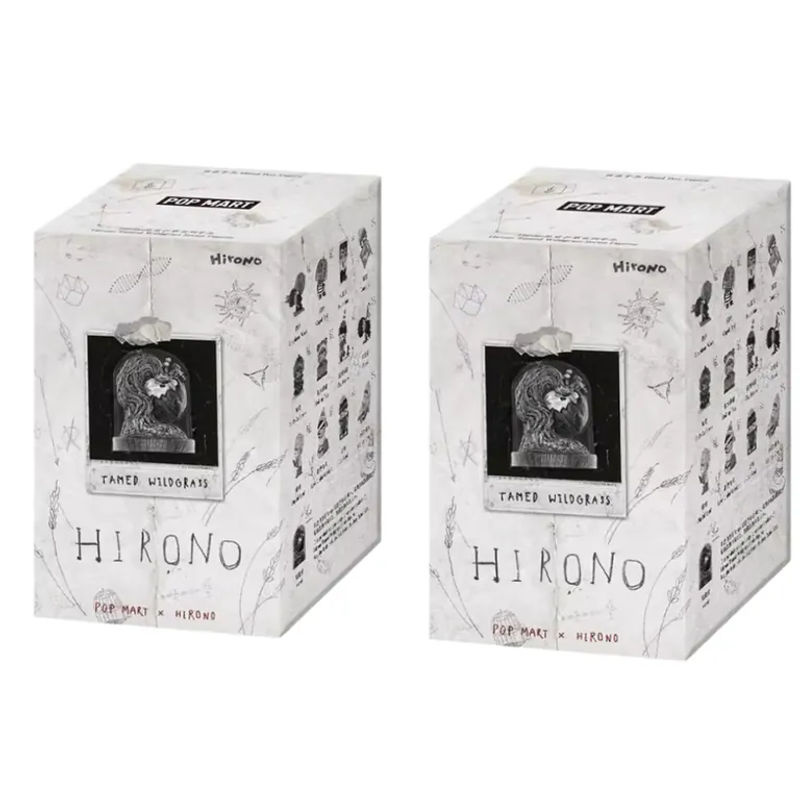 POP MART Hirono Tamed Wildgrass Serie Blind Box Anime Actionfigur aus Kunststoff in Weiß - Bild 3
