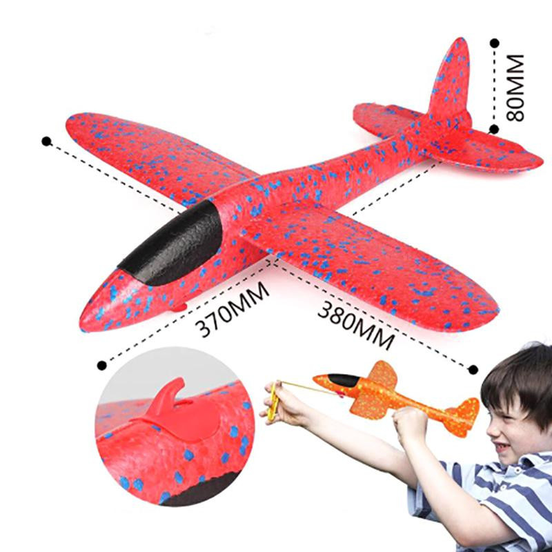 Schaumstoff-Handwurf Flugzeug EPP Schaum blau - Bild 1