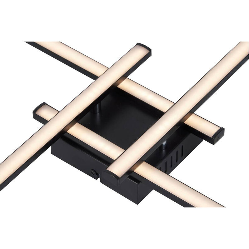 Pocoline Cleo IV LED-Deckenleuchte in Schwarz aus Kunststoff, B/H/T: 51 x 6 x 51 cm - Bild 3