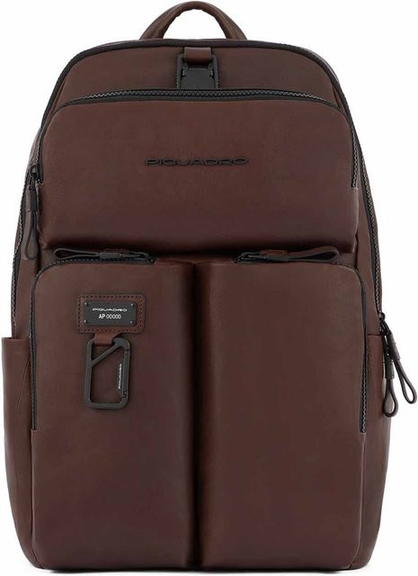 Piquadro Harper Laptoprucksack für 15,6 Zoll mit iPad 11 Zoll Fach in Dark Brown - Bild 1