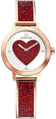 Swarovski Armbanduhr, Quarz, Edelstahl, 29 mm, Rot, Damen - Bild 1