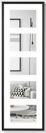 Walther Design Galeria Galeriebilderrahmen aus Kunststoff in Schwarz für 10 x 15 cm