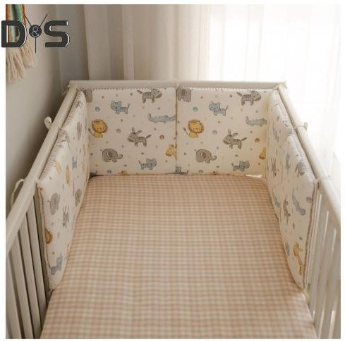 6-teiliges Krippeneinlagen-Set von Mud in your eye in Multicolour, atmungsaktiv und gepolstert für Babybetten - Bild 1