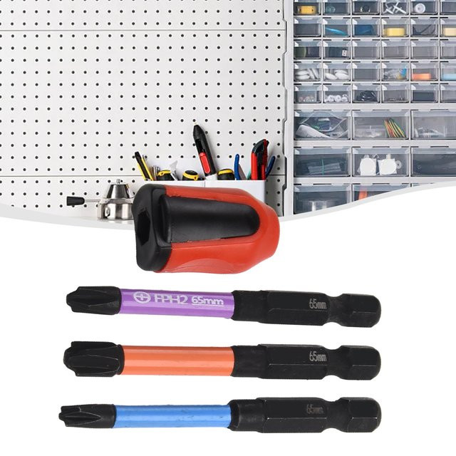 Vibratite Schraubendreher-Set mit Schlitz und Kreuz mit Magnetring in Multicolour, 65/110mm - Bild 1