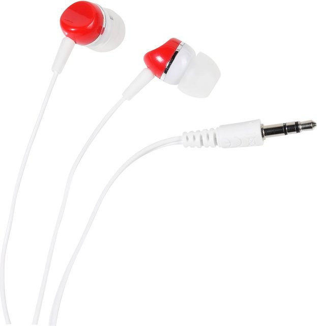 Vivanco Colour Buds SR3 In-Ear Kopfhörer in Rot mit 3,5 mm Klinkenanschluss - Bild 1