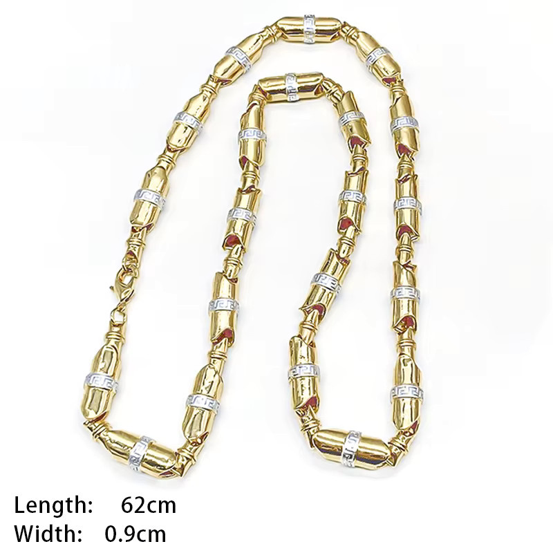 HIPUNK Halskette, 18 Karat vergoldet, Gold, Herren, 60,96 cm - Bild 3