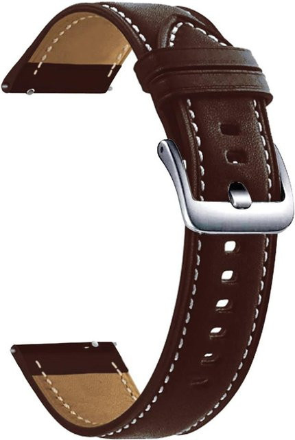 Uhrenarmband Leder, Schwarz, Unisex - Bild 1