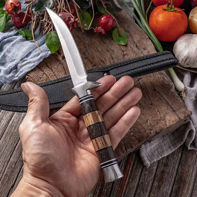 GuanQi Sashimi Messer aus Edelstahl mit Holzgriff in Silber - Bild 4