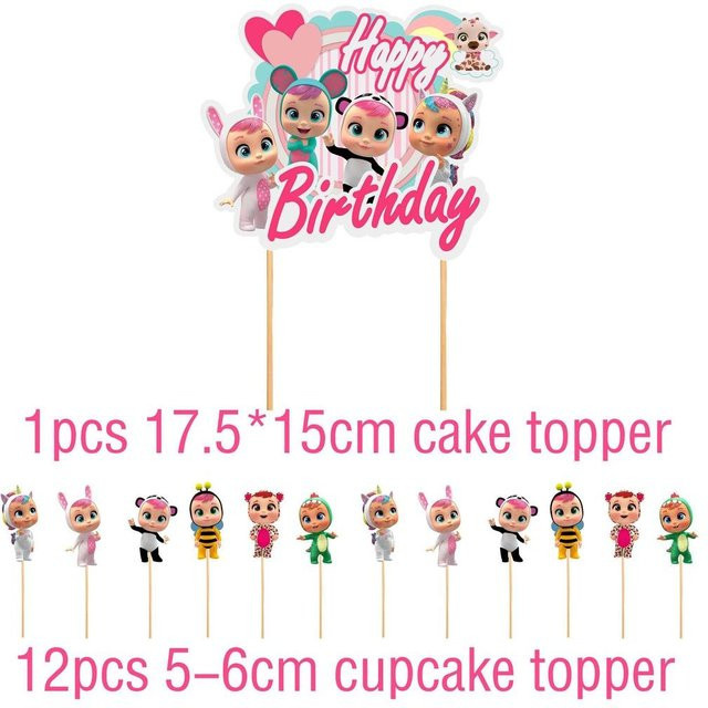 Cry Babies Magic Tears Cake Inserts, Partyzubehör - Bild 1