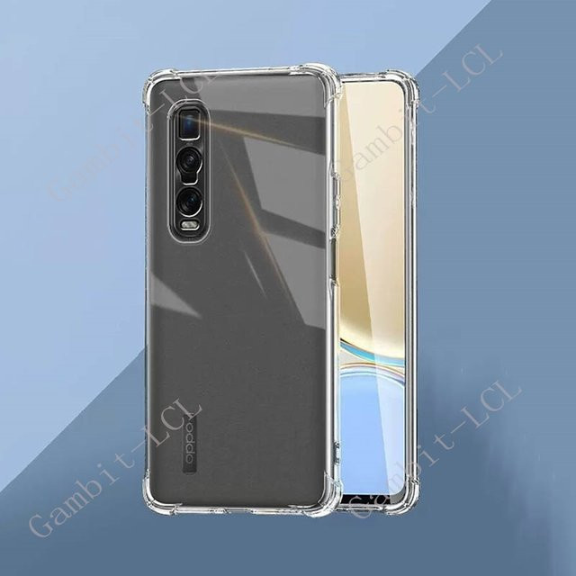 Stoßfeste TPU Schutzhülle für OPPO Find X2 Pro (6,7 Zoll, 2020) in Transparent - Bild 1