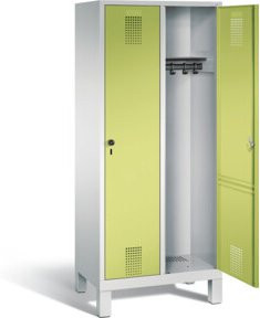 C+P Garderobenschrank Evolo in Viridingrün und Lichtgrau, H x B x T: 185 x 81 x 50 cm - Bild 1