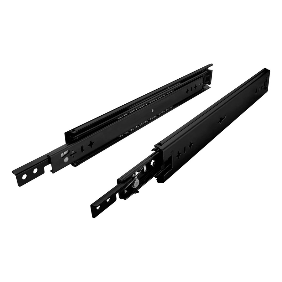 SO-TECH Schwerlastauszug VarioSlide KV2-100-H53-1100 EH in Schwarz mit Einhandverriegelung und Lock In Out, Tragkraft 100 kg, Länge: 1100 mm - Bild 2