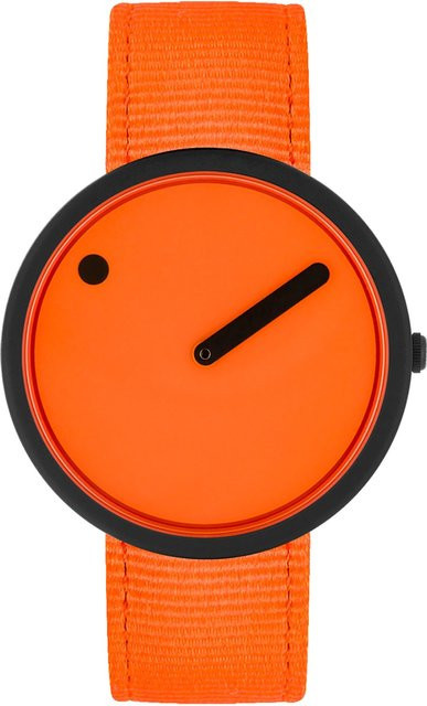 Picto Armbanduhr, Quarz, Kunststoff, Orange, 40 mm, Unisex - Bild 1
