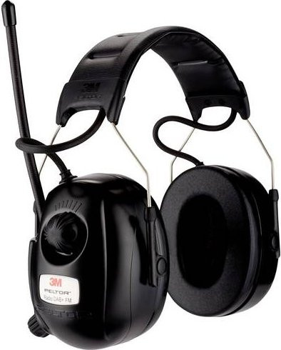 3M Peltor Gehörschutzradio mit sprachgeführtem Menü in Schwarz, Dämpfung 31 dB, EN 352-1 - Bild 1