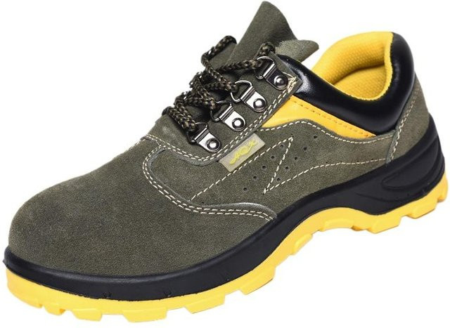 Avant-garde Arbeitssicherheitsschuhe aus Leder in Grün, bruch- und durchstichfeste Bergsteiger-Schutzschuhe, Größe 45 - Bild 1