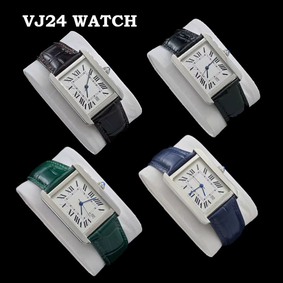 Armbanduhr Edelstahl, Quarz, Eckig, Silber, Herren - Bild 2