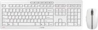 Cherry Stream Desktop Recharge Kabelloses Tastatur- und Maus-Set mit CHERRY SX Scissor-Schaltern, QWERTY US Layout, Farbe: Pale Gray/White/Grey - Bild 1