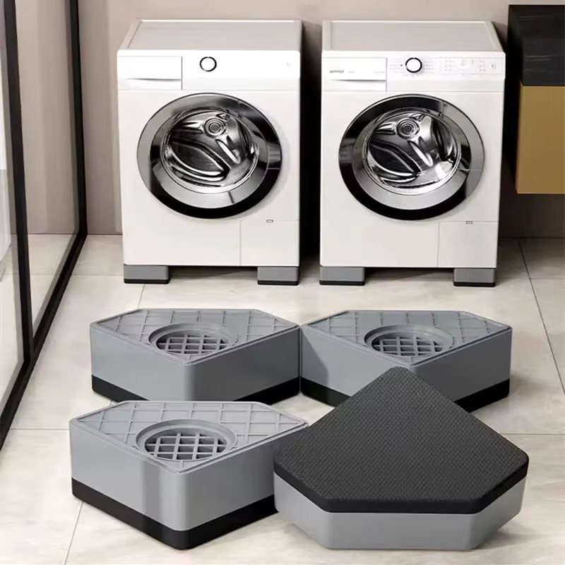 4er-Set Anti-Vibrations-Pads für Waschmaschinen in Grau zur Lärmreduzierung - Bild 3