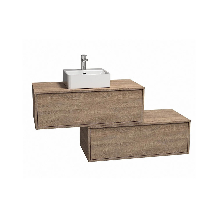 Vente-unique Einzelwaschtisch Teana in Beige, Breite: 94 cm - Bild 2